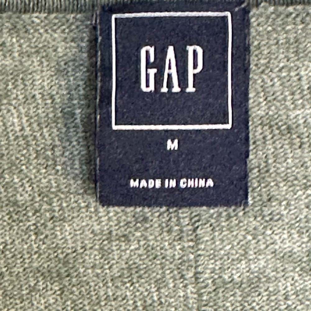 GAP Green Linen Blend V- Neck Long Sleeve Sweater, size Medium - Picture 5 of 9
